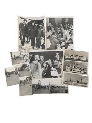 Item #23396 Operation Big Switch Photo Archive of Korean War POW Exchange, Medical Transport, and...