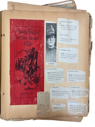 Artillery Officer in World War I: scrapbook album of Documents, Photographs, Maps, Theater Programs, and Battlefield Ephemera, 1917-1926