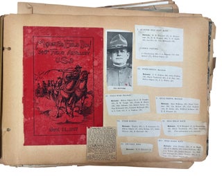 Artillery Officer in World War I: scrapbook album of Documents, Photographs, Maps, Theater Programs, and Battlefield Ephemera, 1917-1926