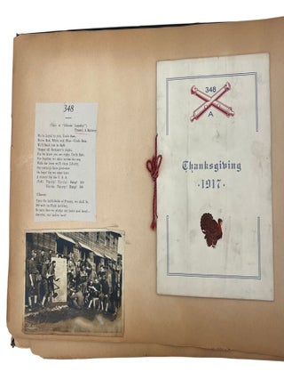 Artillery Officer in World War I: scrapbook album of Documents, Photographs, Maps, Theater Programs, and Battlefield Ephemera, 1917-1926