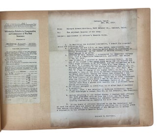 Artillery Officer in World War I: scrapbook album of Documents, Photographs, Maps, Theater Programs, and Battlefield Ephemera, 1917-1926
