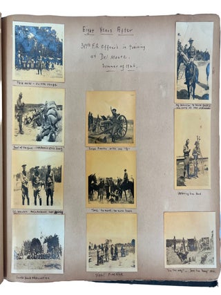 Artillery Officer in World War I: scrapbook album of Documents, Photographs, Maps, Theater Programs, and Battlefield Ephemera, 1917-1926