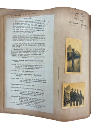 Artillery Officer in World War I: scrapbook album of Documents, Photographs, Maps, Theater Programs, and Battlefield Ephemera, 1917-1926