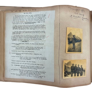 Artillery Officer in World War I: scrapbook album of Documents, Photographs, Maps, Theater Programs, and Battlefield Ephemera, 1917-1926