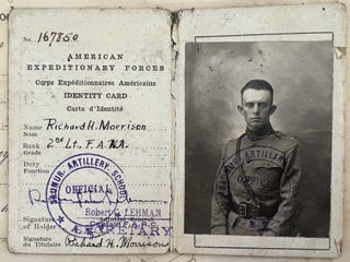 Artillery Officer in World War I: scrapbook album of Documents, Photographs, Maps, Theater Programs, and Battlefield Ephemera, 1917-1926