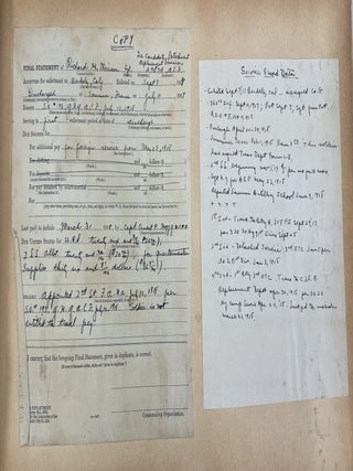 Artillery Officer in World War I: scrapbook album of Documents, Photographs, Maps, Theater Programs, and Battlefield Ephemera, 1917-1926