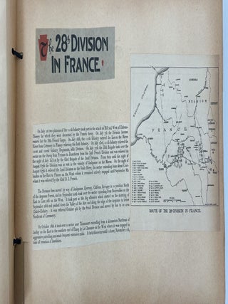 Artillery Officer in World War I: scrapbook album of Documents, Photographs, Maps, Theater Programs, and Battlefield Ephemera, 1917-1926