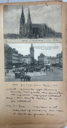 Artillery Officer in World War I: scrapbook album of Documents, Photographs, Maps, Theater Programs, and Battlefield Ephemera, 1917-1926