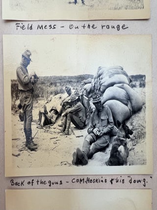 Artillery Officer in World War I: scrapbook album of Documents, Photographs, Maps, Theater Programs, and Battlefield Ephemera, 1917-1926