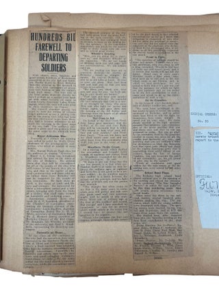 Artillery Officer in World War I: scrapbook album of Documents, Photographs, Maps, Theater Programs, and Battlefield Ephemera, 1917-1926