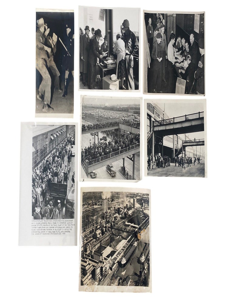 Item #23434 United Auto Worker Strikes and Labor Organizing at Ford's River Rouge Plant in Dearborn Michigan Press Photo Archive, 1941-53. United Auto Workers, Ford Motor.