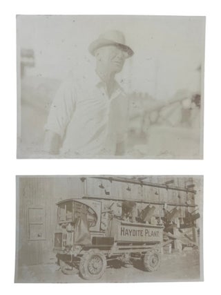 First Haydite Plant Construction and Operation, Wyoming, the Manufacture of Stephen Hayde's Patented Technology During Oil Production Peak, Photo Album of 91 Photographs, 1922-1924