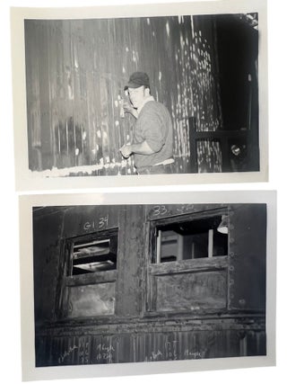 Maryland Steam Engines and Rail Operations, 62 Sequentially Numbered Railroad Work Photographs Showing Hand Track Construction,