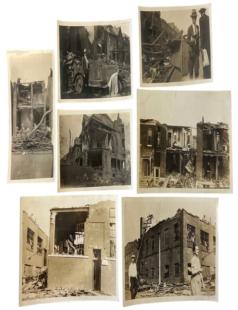 Item #23468 St. Louis Tornado DamagePhoto Archive Showing Collapsed Homes, Wrecked Streets, and Urban Debris, 1927. Missouri Tornado.