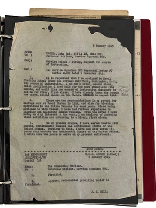 Pearl Harbor Navy Diver John Krohta: Recovery of the Pacific Fleet, Salvage Diving, and the USS Medusa, Large Archive from 1934-1980s