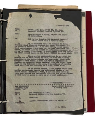 Pearl Harbor Navy Diver John Krohta: Recovery of the Pacific Fleet, Salvage Diving, and the USS Medusa, Large Archive from 1934-1980s