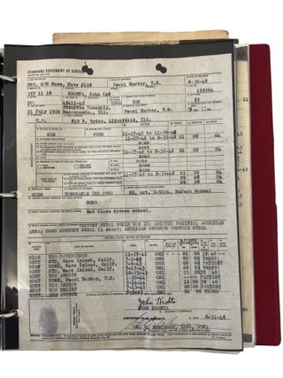 Pearl Harbor Navy Diver John Krohta: Recovery of the Pacific Fleet, Salvage Diving, and the USS Medusa, Large Archive from 1934-1980s