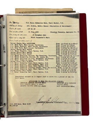 Pearl Harbor Navy Diver John Krohta: Recovery of the Pacific Fleet, Salvage Diving, and the USS Medusa, Large Archive from 1934-1980s