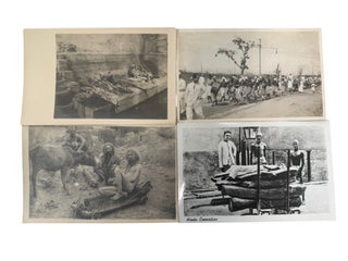 Hindu Ritual Life Along the Ganges at Benares, Temples, Bathing Ghats, Cremation Rites, and Ascetic Practice, Archive of 28 Photos circa 1900s