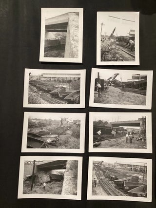 Erie Railroad Newburg Yard Derailment Recovery Photo Archive with Named Crew, Cleveland, Ohio, 1959. Erie Railroad Newburg Yard, Train.