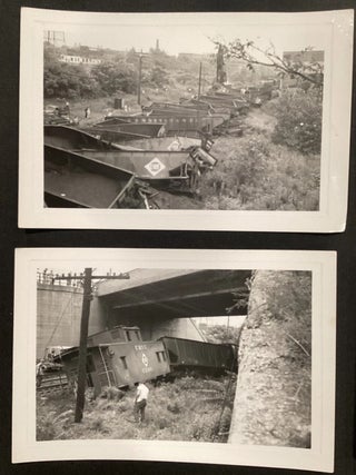 Erie Railroad Newburg Yard Derailment Recovery Photo Archive with Named Crew, Cleveland, Ohio, 1959