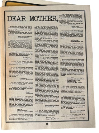 Counterculture Ecology in The Mother Earth News, "Back to the Land" Archive of First Production Year Issues, 1970