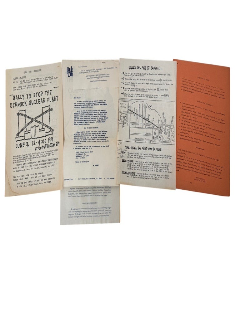 Three Mile Island Anti Nuclear Protest Materials Organizing Against Reactor Risk and Nuclear...