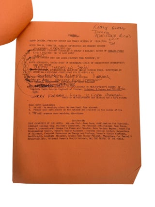 Three Mile Island Anti Nuclear Protest Materials Organizing Against Reactor Risk and Nuclear Industry Power, 1979