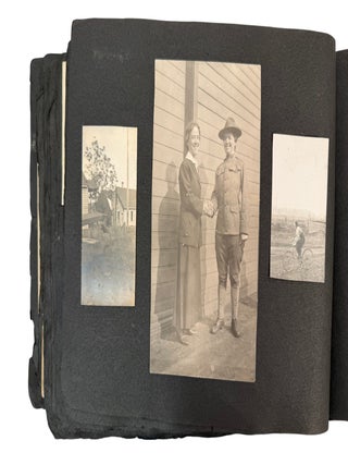 Gender Play and Military Family Life in a World War I Era Minnesota Photo Album,of 190 Photographs, include women in men suits and military garments, while men pose in dresses, skirts, and frilled hats - 1917-1922