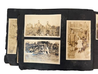 Gender Play and Military Family Life in a World War I Era Minnesota Photo Album,of 190 Photographs, include women in men suits and military garments, while men pose in dresses, skirts, and frilled hats - 1917-1922