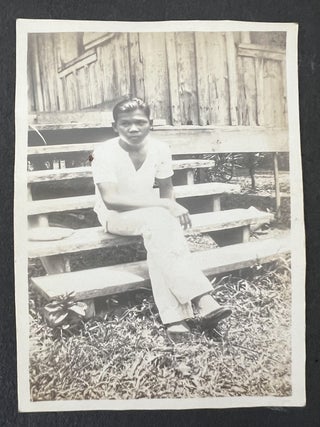 American Colonial Philippines and Trans-Pacific Encounter Photo Album, 140 Photographs with captions of Education, Indigenous Communities, and East Asian Travel, 1929&ndash;1930