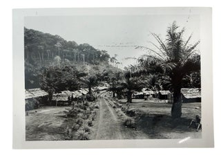 Belgian Colonial Development and Labor in the Congo, 5 Official Photographs of Coffee Production, Workers’ Housing, and Léopoldville, ca. 1950s