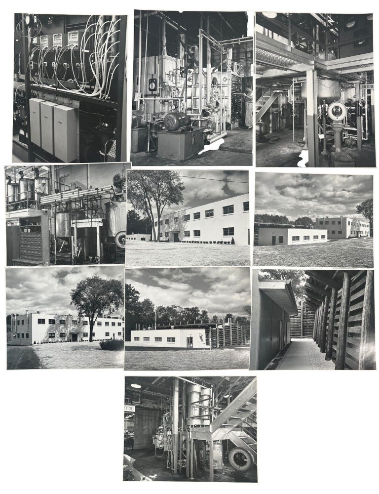 Industrial Photographs of Mid-Century Chemical Processing Plant, Archive of 14 Large Format...
