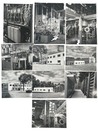 Industrial Photographs of Mid-Century Chemical Processing Plant, Archive of 14 Large Format. Industrial Chemical Processing Plant.