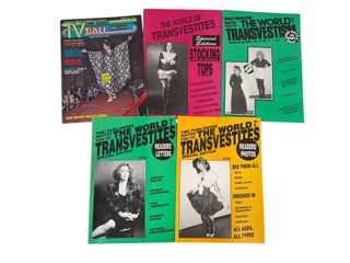 Item #23561 The World of Transvestites and High Society TV Ball Magazine Archive of 5 Issues....
