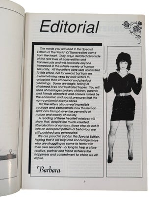 The World of Transvestites and High Society TV Ball Magazine Archive of 5 Issues. 1970s-1990s