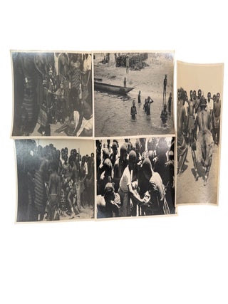 Colonial Belgian Congo and Congolese Encounter Photo Archive, 37 Photographs Documenting Leopoldville, Congo River Settlements, and Colonial Administration Routes, June 1929