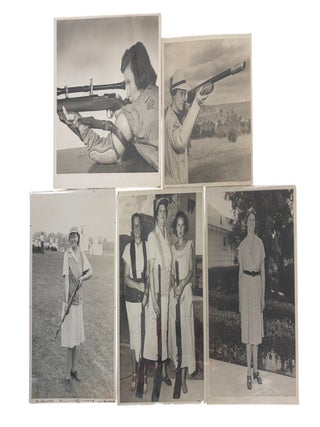 Women's Competitive Shooting with Shotguns and Rifles Archive of 20 Photographs, 1914-55