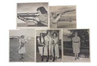 Women's Competitive Shooting with Shotguns and Rifles Archive of 20 Photographs, 1914-55