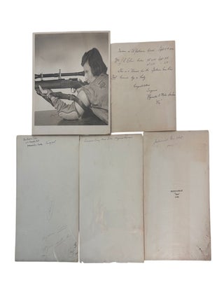 Women's Competitive Shooting with Shotguns and Rifles Archive of 20 Photographs, 1914-55