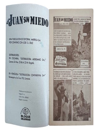 Jos&eacute; G. Cruz's Mexican Western Photo Comic,Archive "Juan Sin Miedo" Portrayed by Jes&uacute;s G&oacute;mez, 1964