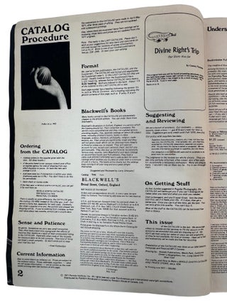 Whole Earth Catalog Archive Stewart Brand's Radical Counterculture 1969-1971