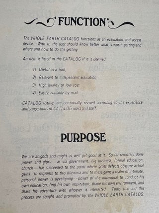 Whole Earth Catalog Archive Stewart Brand's Radical Counterculture 1969-1971