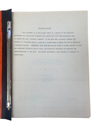Prison Reform Survey of Minnesota State Prison at Stillwater, 1979, Gathering Inmate Input on Safety, Racial Tension, Sexual Assault, and Labor