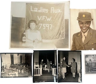 Item #23582 Black Women in WAC, Segregated Army Service Including 8th Service Command Insignia,...