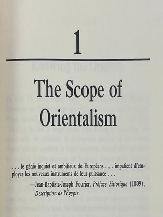 Edward Saids, "Orientalism," First Edition in Original Dust Jacket, 1978