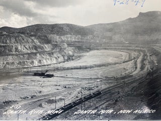 New Mexico Mining Archive Depicting Industrial systems of open pit Copper Extraction at Santa Rita, New Mexico, circa 1940s to 1950s