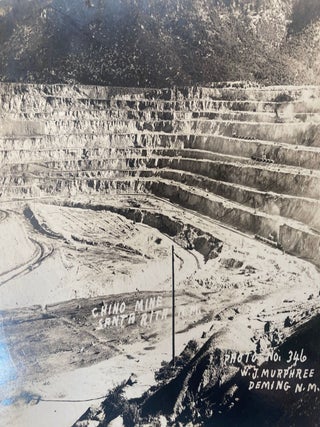 New Mexico Mining Archive Depicting Industrial systems of open pit Copper Extraction at Santa Rita, New Mexico, circa 1940s to 1950s