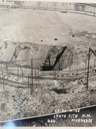 New Mexico Mining Archive Depicting Industrial systems of open pit Copper Extraction at Santa Rita, New Mexico, circa 1940s to 1950s