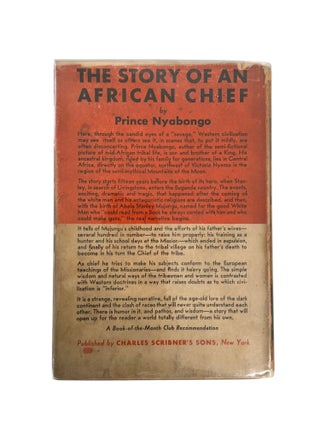 Uganda Prince Akiki K. Nyabongo's Signed First Edition: The Story of an African Chief, 1935
